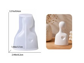 Molde silicona figura humana chica con corazon BM4416 (3)